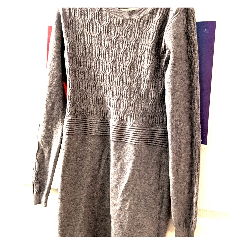 Grey Knit Dress